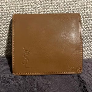 Yves Saint Laurent Tan Wallet Luxurious Leather Design